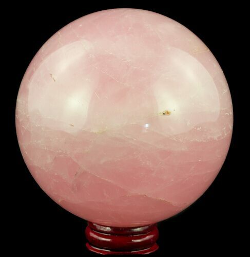 Polished Rose Quartz Sphere - Madagascar #52379